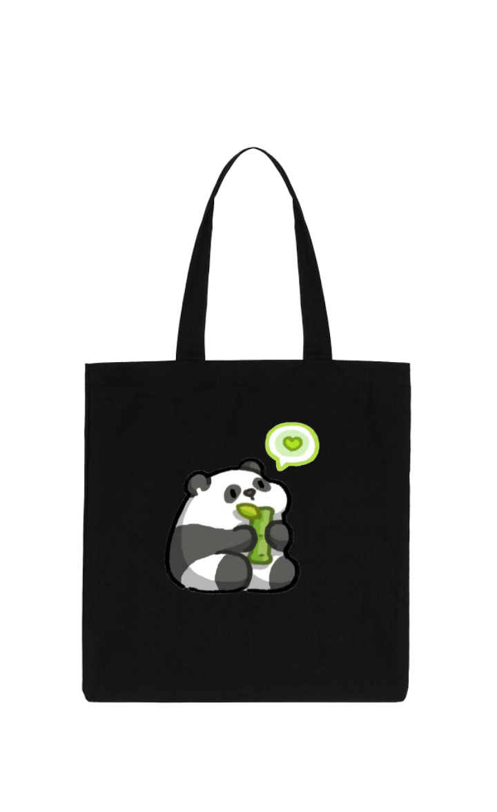 PANDA tote bag Black 16