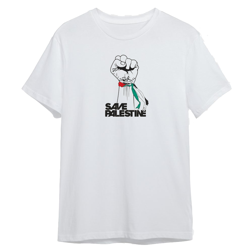 Palestine t- shirt fat White 21