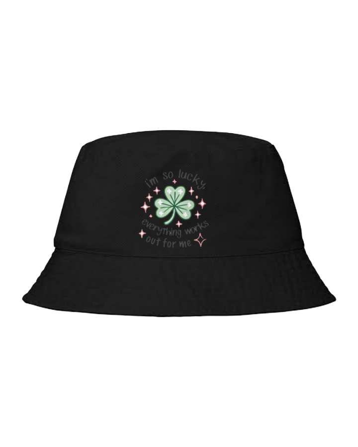 Bucket hat Fishman hat cap I'm so lucky, everything works out for me 16