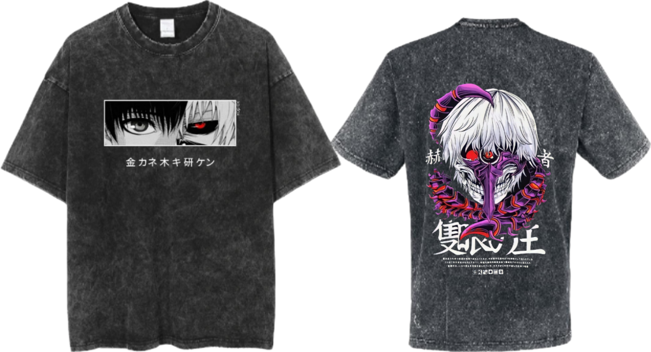 Tokyo ghoul t- shirt One Size Washed Back 16