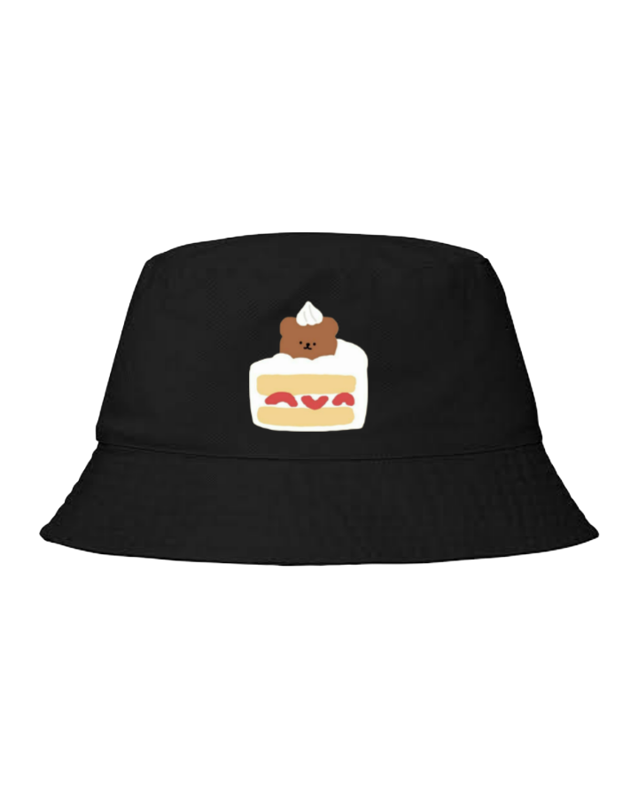 bear Bucket hat Fishman hat cap Black 17