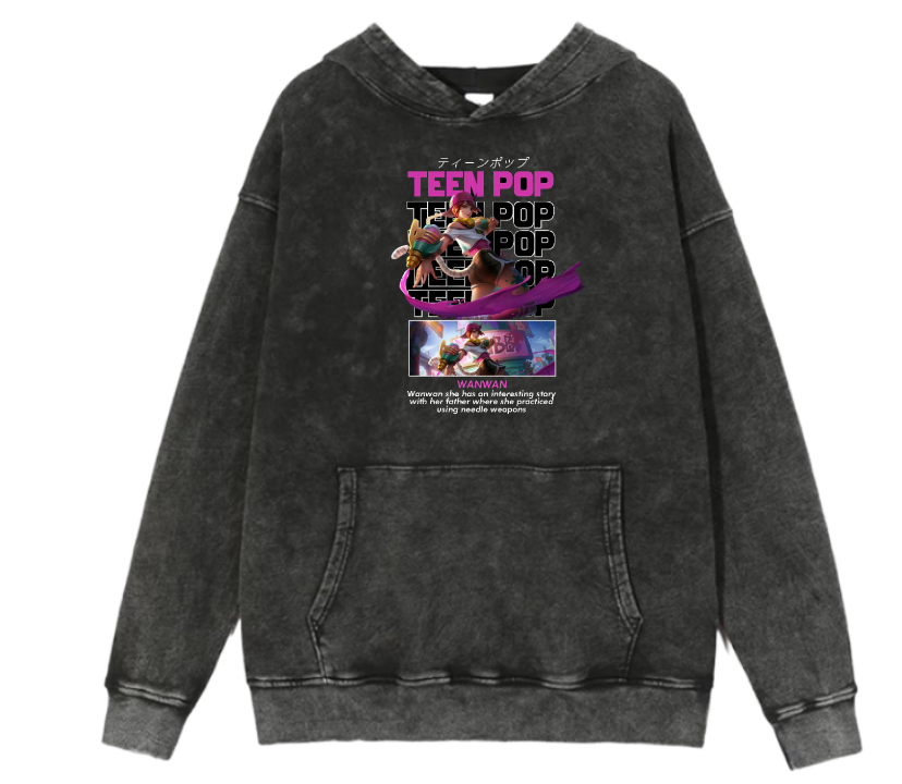 Mobile Legends Bang Bang One Size hoodie Washed 16