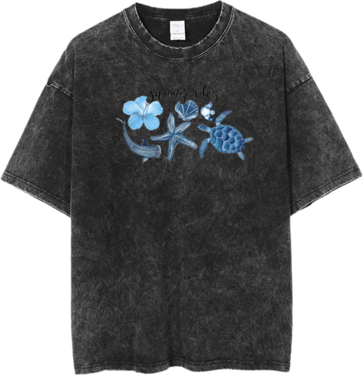 Summer Vibes One Size t- shirt Washed 16