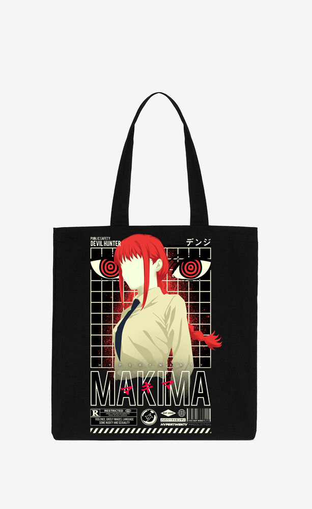 Chainsaw Man tote bag Black 16