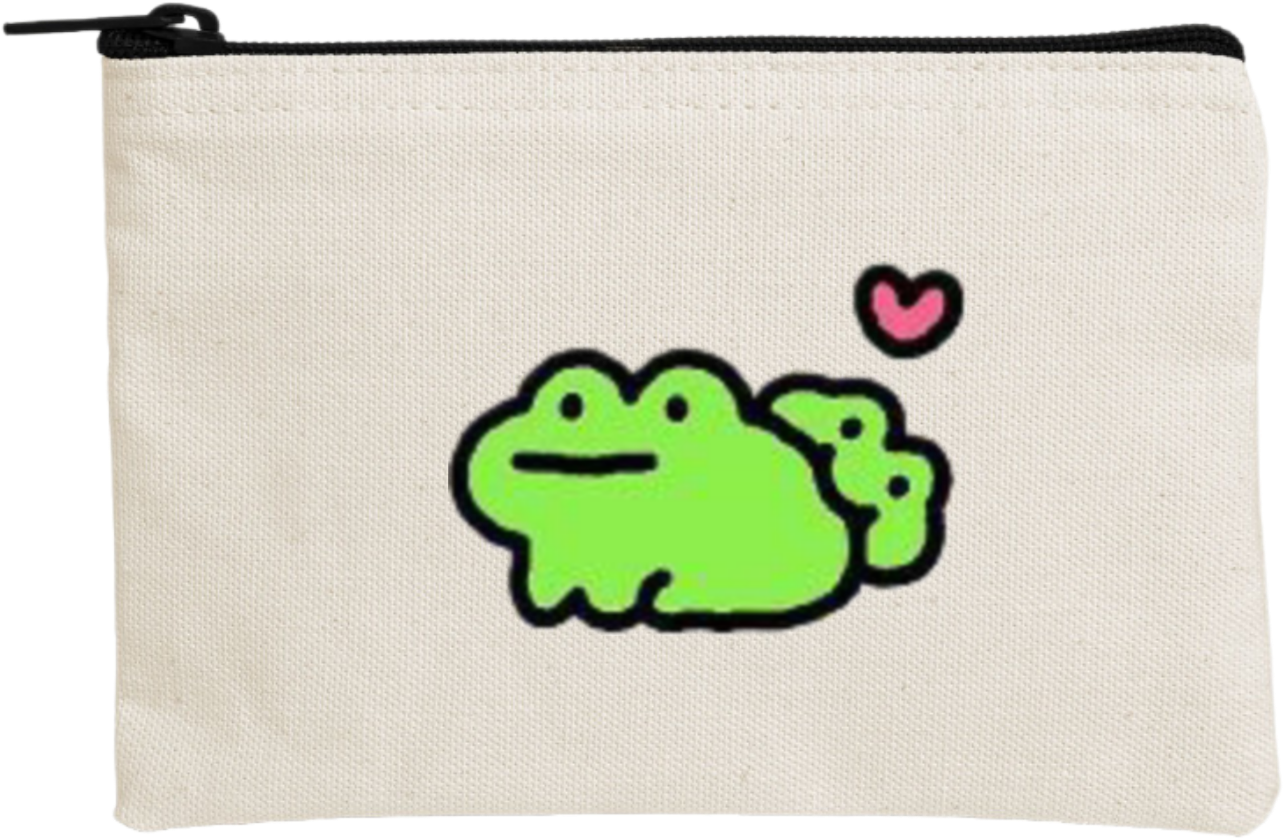 Frog wallet pencil case Beige 16