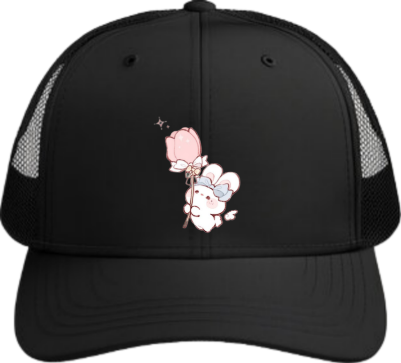 bunny Baseball cap Black 16