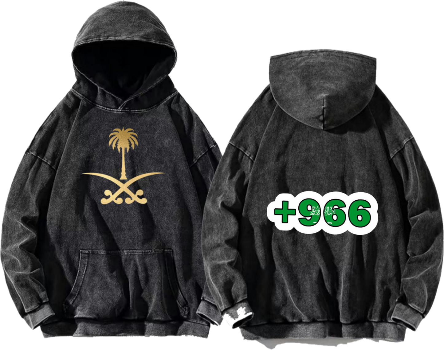 SaudIa Arabia saudi Oversize Hoodie Washed gray 16