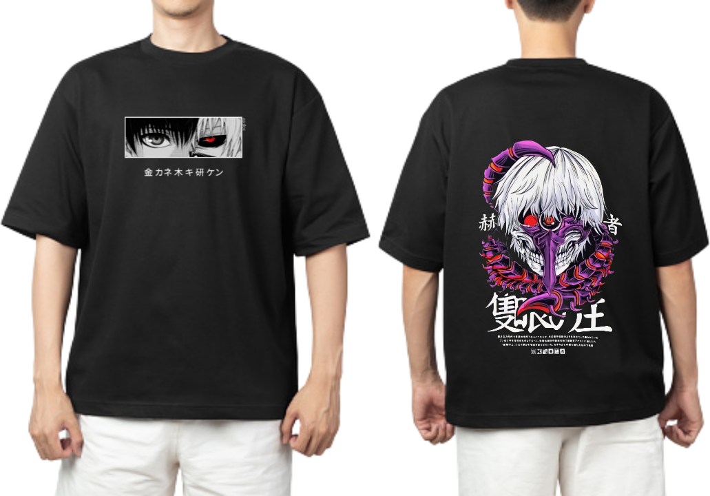 Tokyo ghoul t- shirt One Size Black Back 16