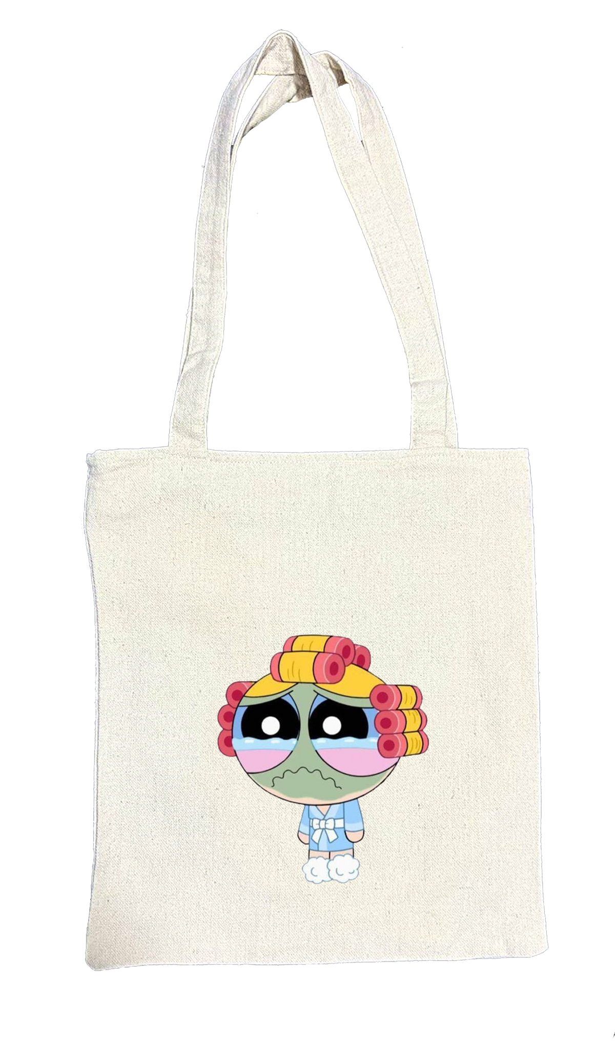 Bubbles tote bag beige