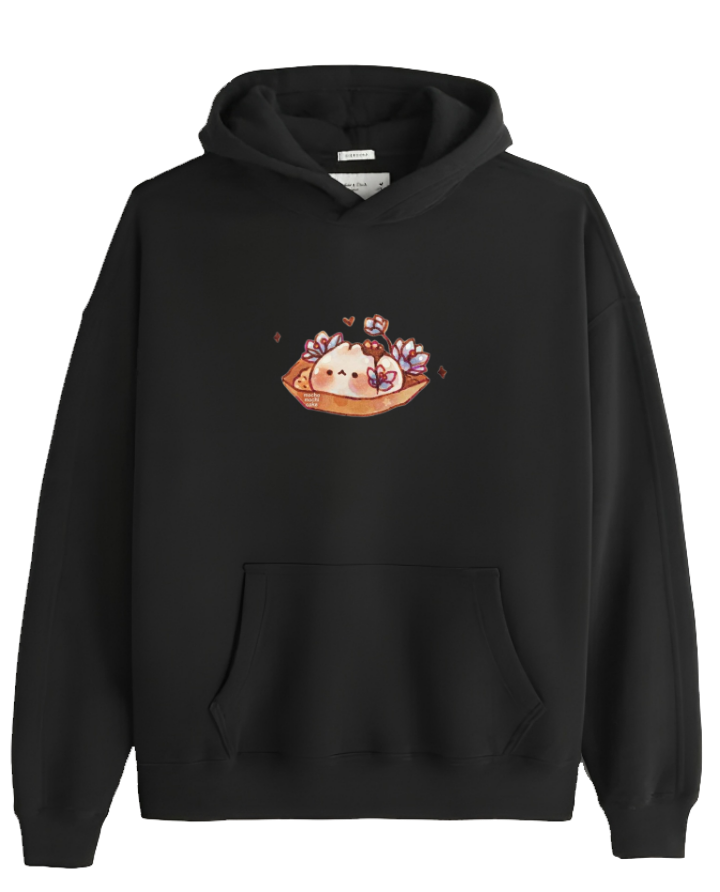 bunny Oversize Hoodie Black 16