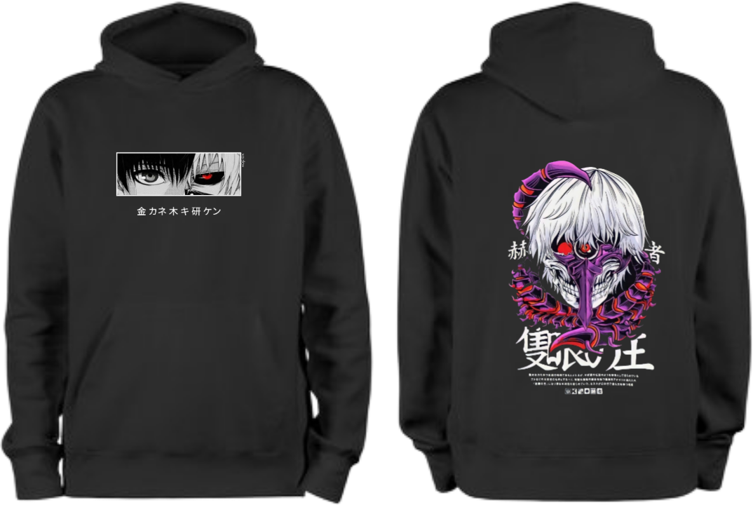 Tokyo Ghoul One Size hoodie Black Back 16