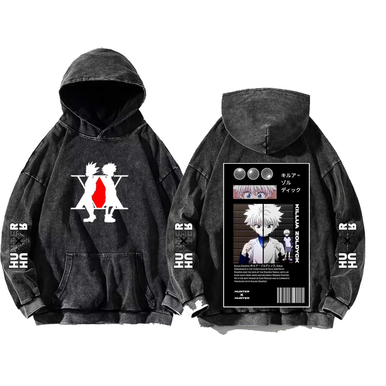 Hunter × Hunter One Size hoodie Washed Back 16