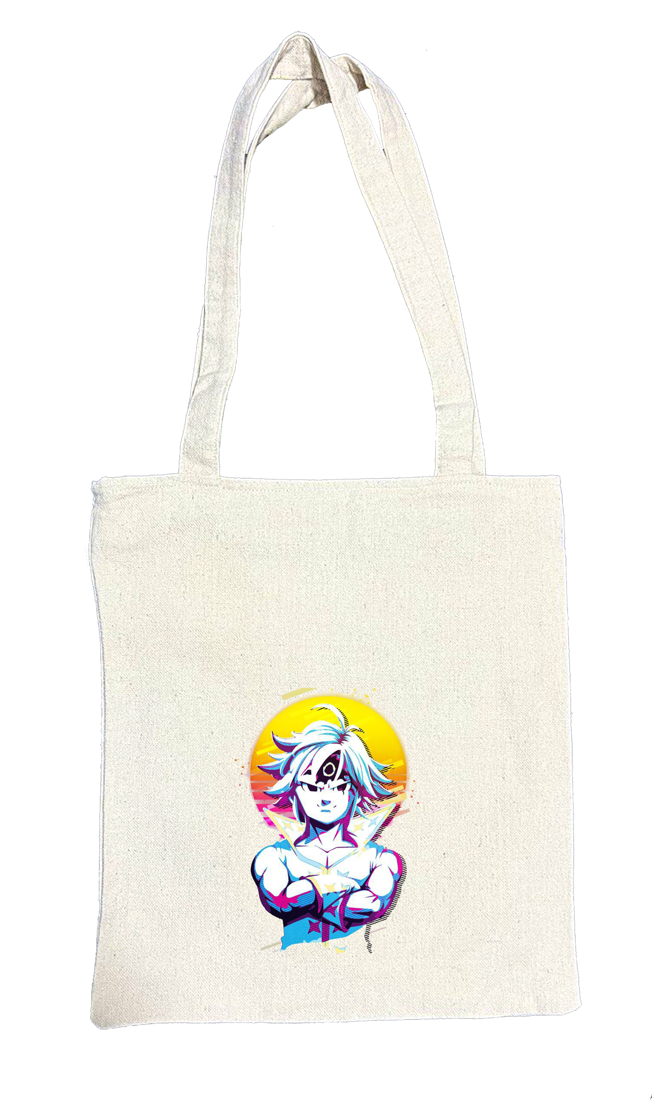 Anime Nanatsu no taizai seven deadly sins tote bag White 16