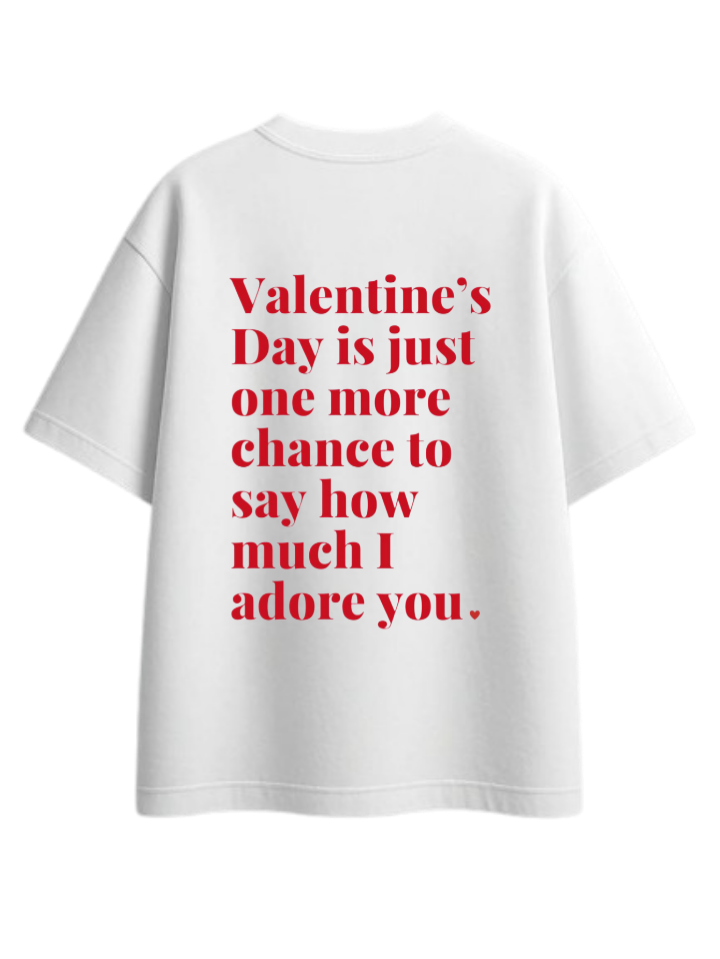 VaIentine coupIe t- shirt White Back 16