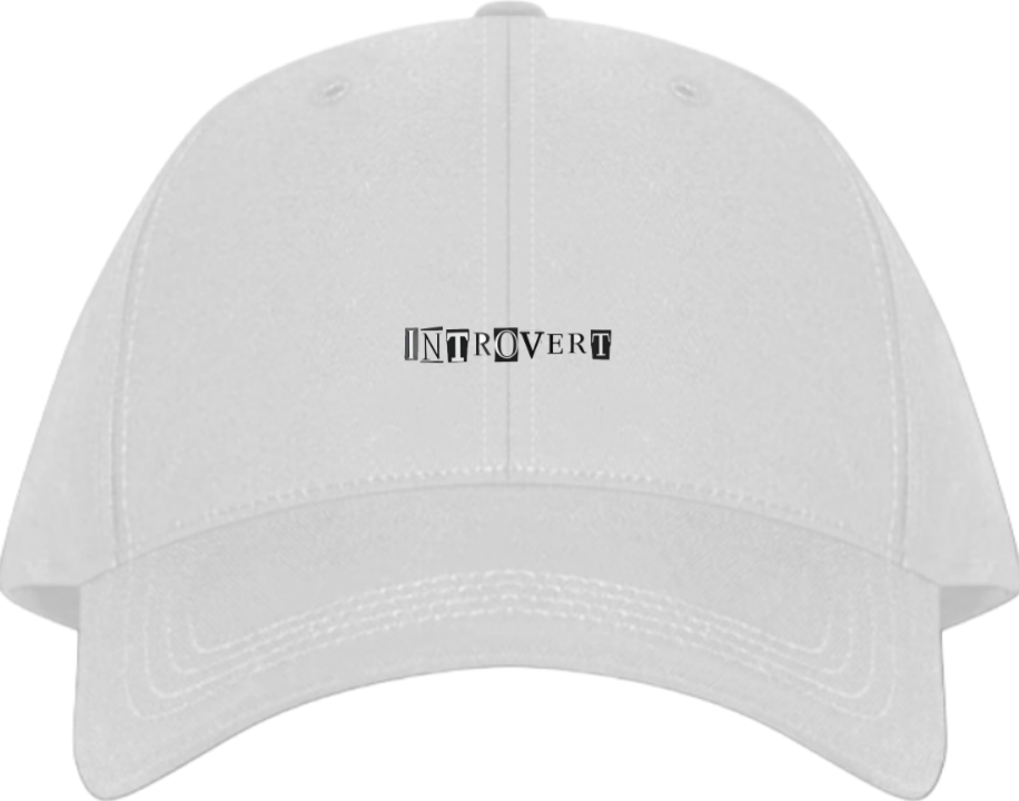 INTROVERT Baseball cap White 166