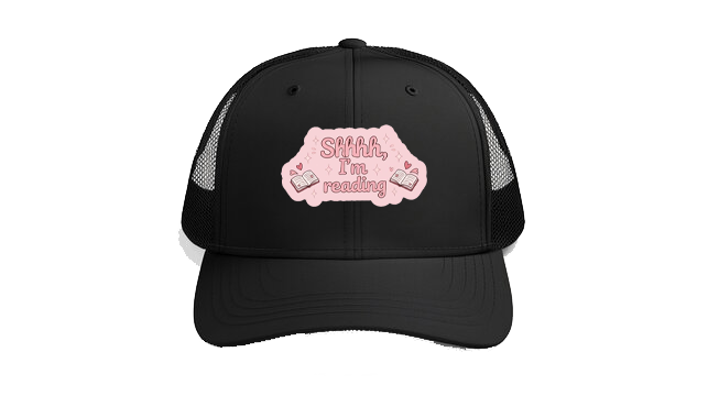 Baseball cap Black Shhhh, I'm reading 225
