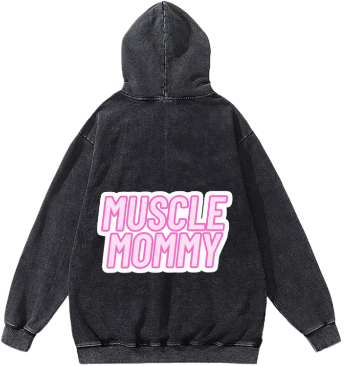 workout gym pilates Oversize Hoodie Washed Back 17