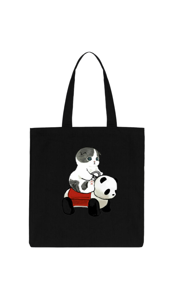 PANDA tote bag Black 17