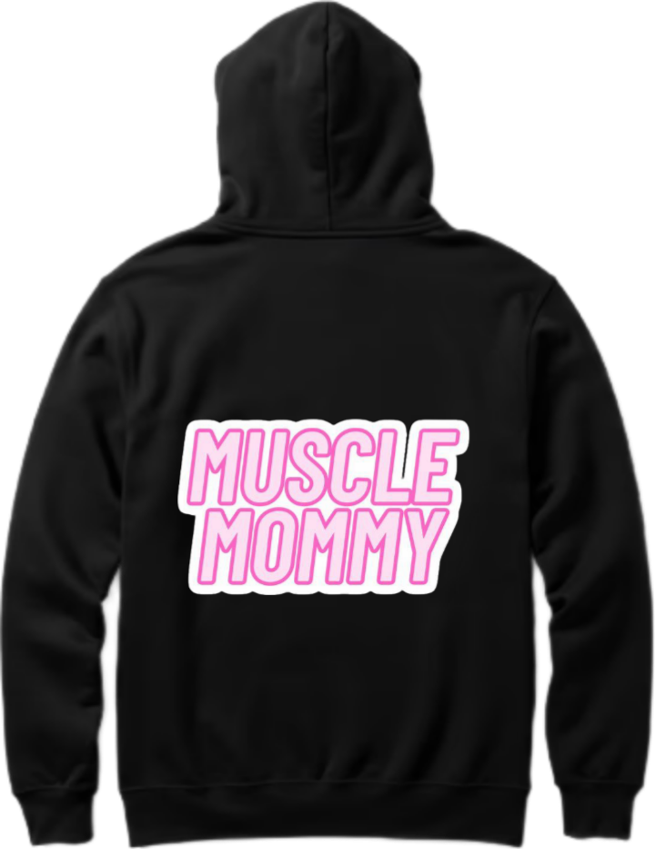 workout gym pilates Oversize Hoodie Black Back 17