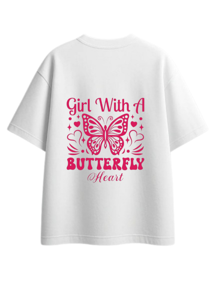 butterflies t- shirt White Back 17