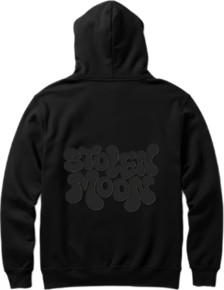 STOLEIL MooN Over Size hoodie Black Back 37