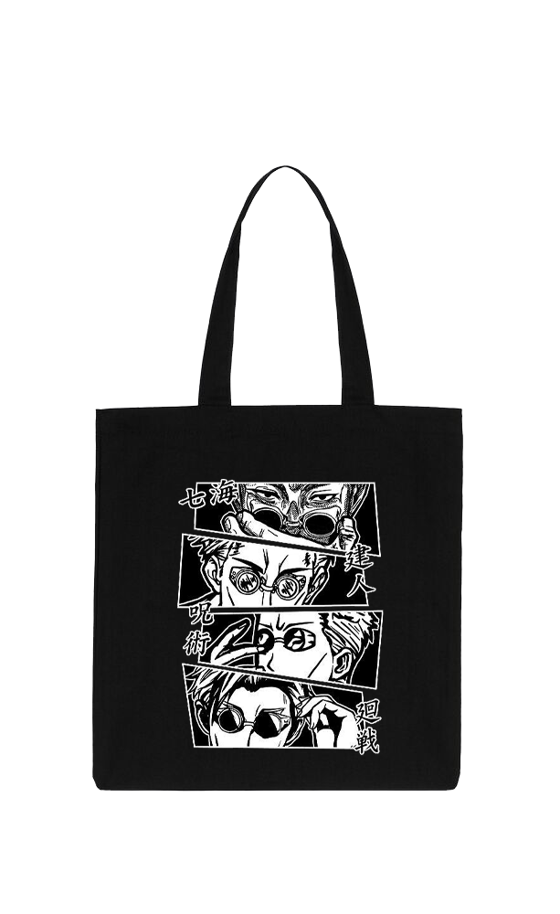 jujutsu kaisen GOJO tote bag Black 17