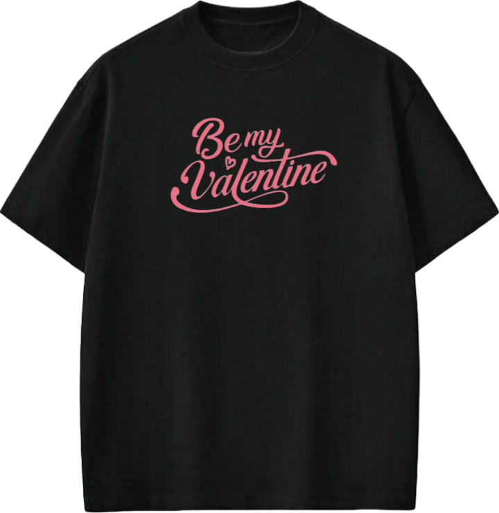 VaIentine coupIe t- shirt Black 17