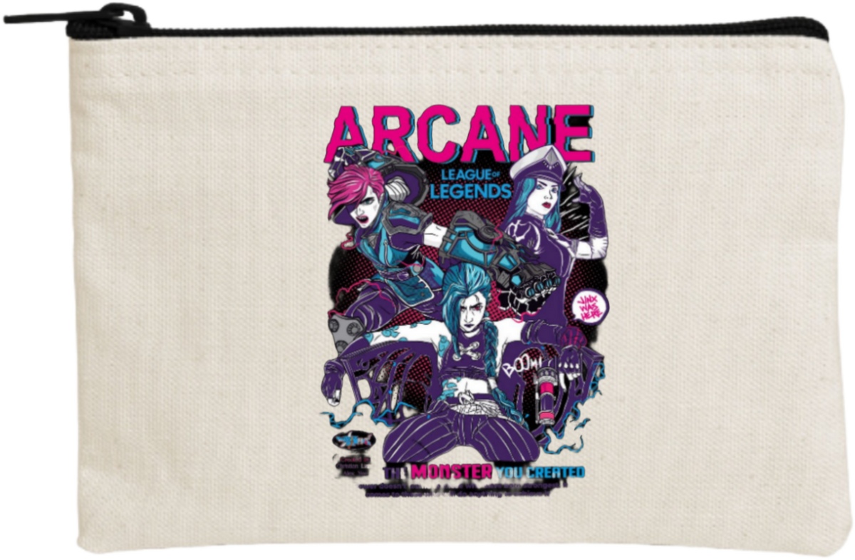 League of Legends Arcane wallet pencil case Beige 1