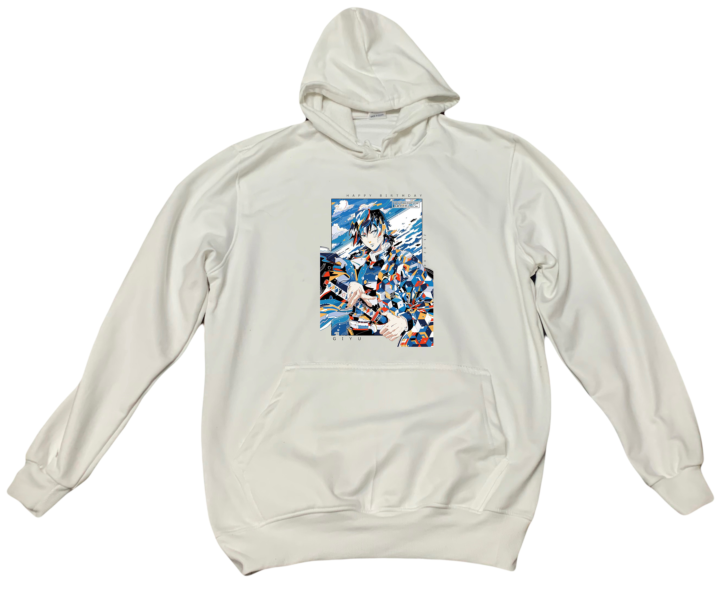 Anime Demon slayer nezuko tanjiro Oversize Hoodie White 17