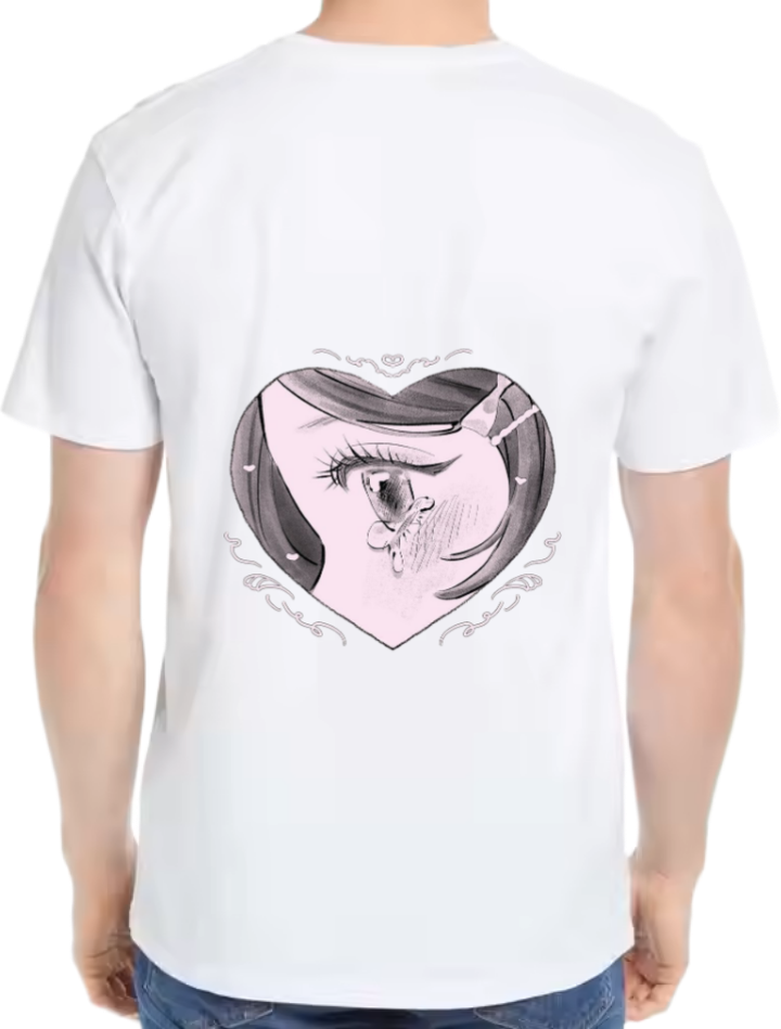SHEIN t- shirt One Size White back 16