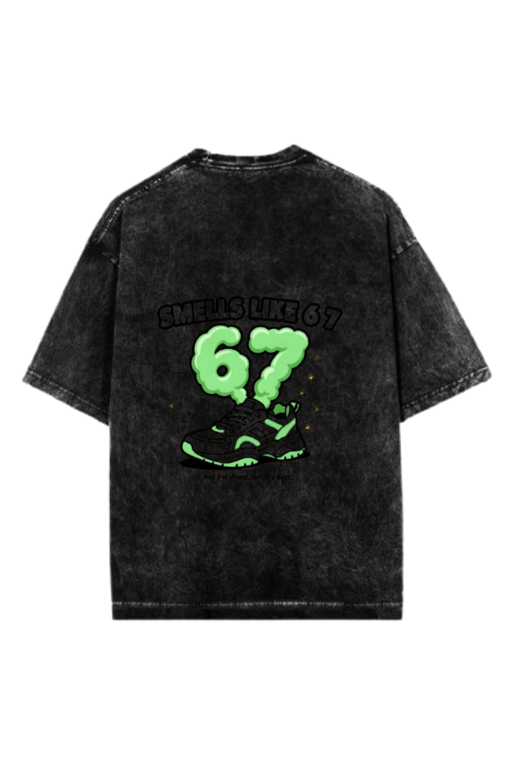 67 designs One Size t- shirt Washed Back 17
