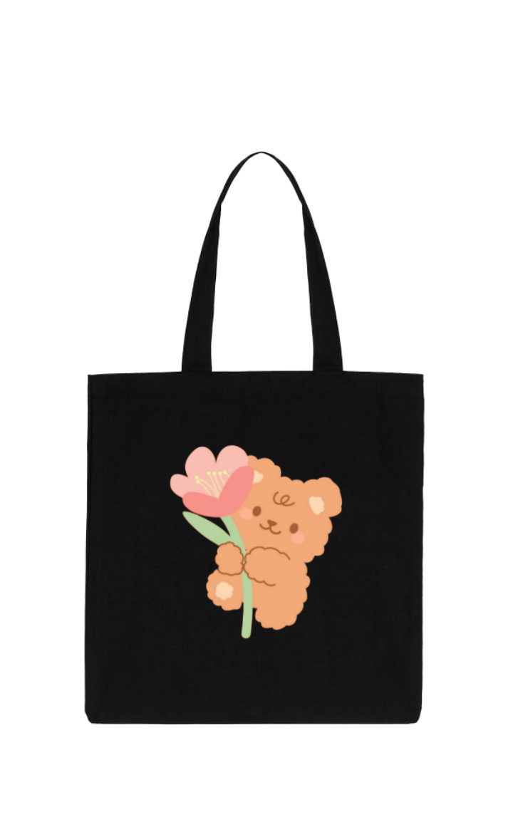 bear tote bag Black 17