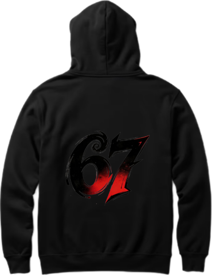 designs 67 Oversize Hoodie Black Back 17