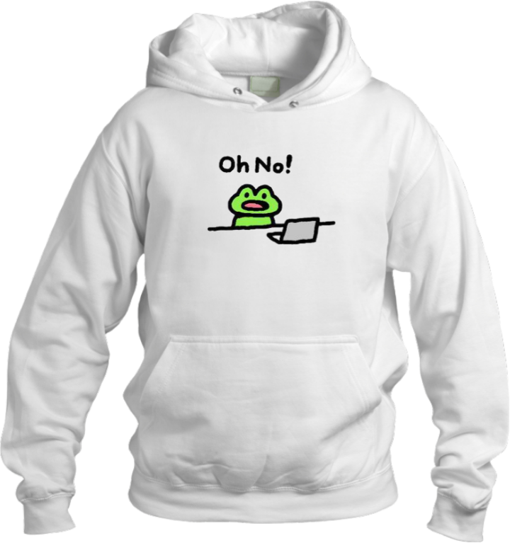 Frog Oversize Hoodie White 17