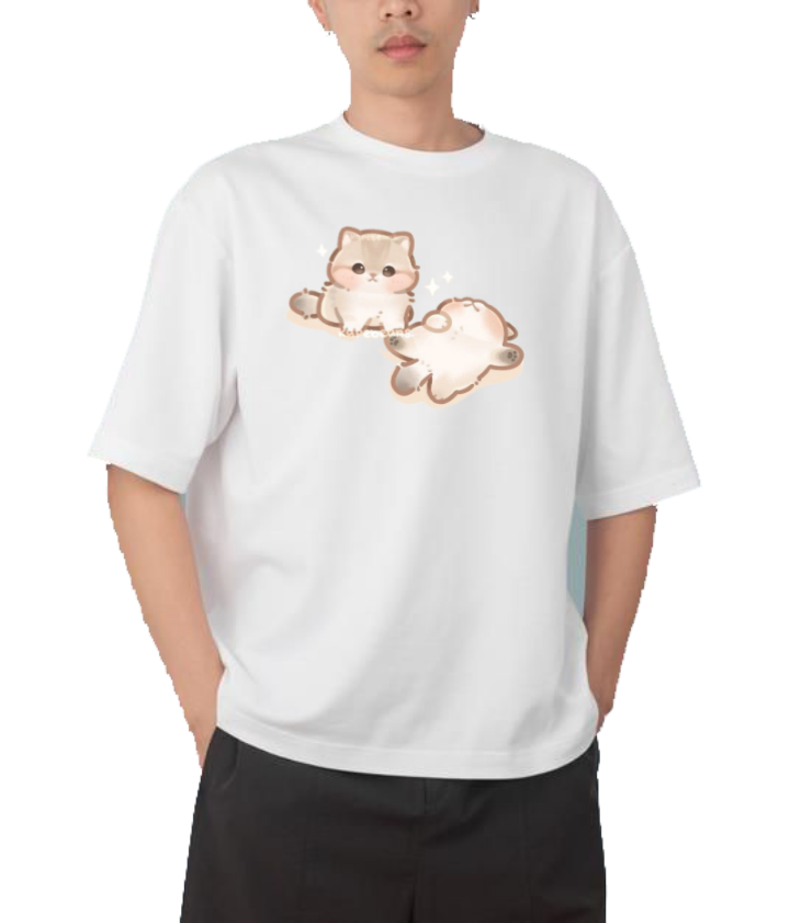 cat One Size t- shirt White 17
