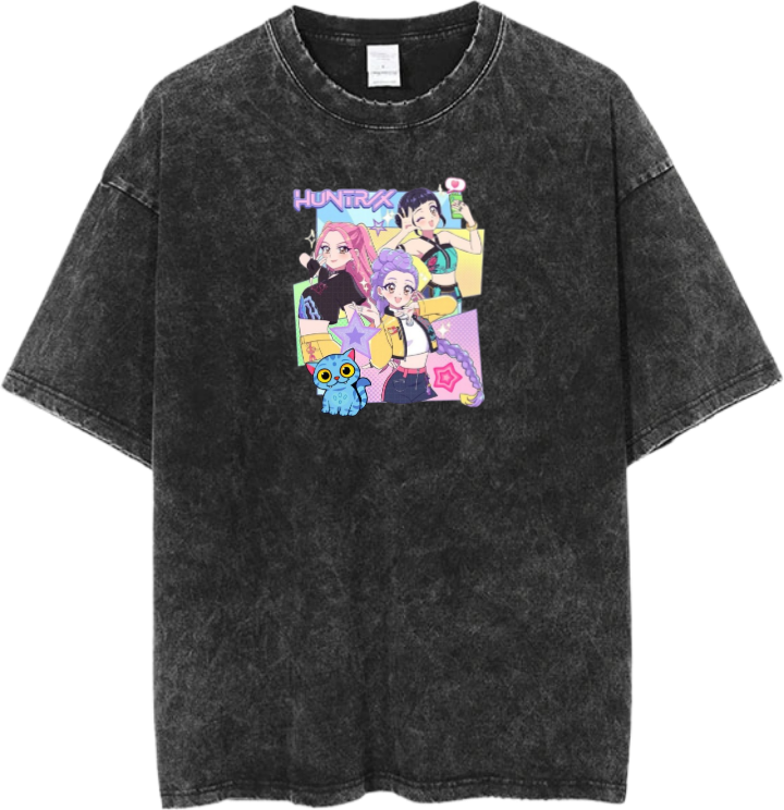 Hunterix kpop t- shirt Washed 17