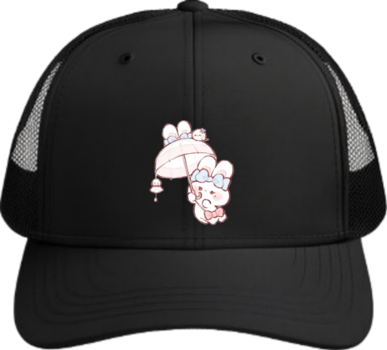 bunny Baseball cap Black 17