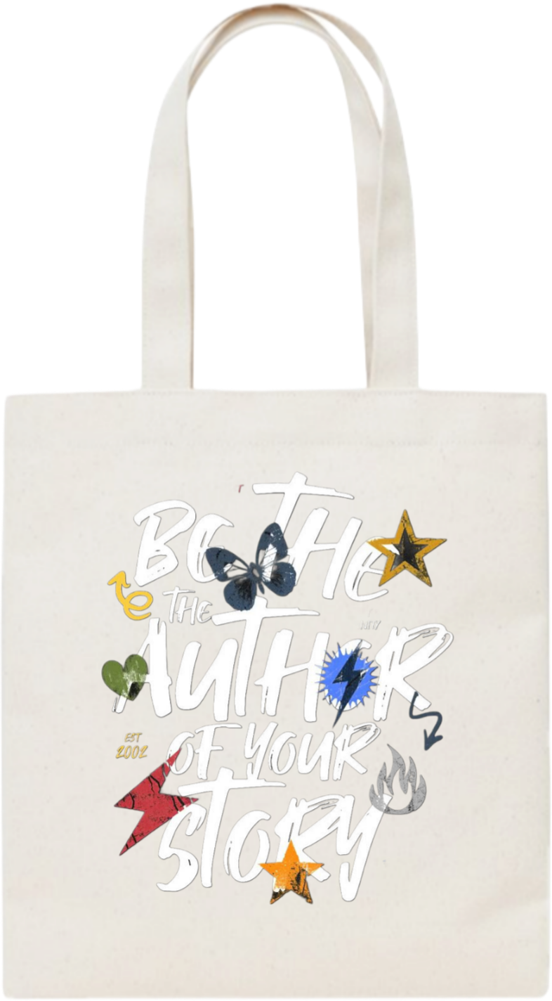 Be the author of your story tote bag beige 17