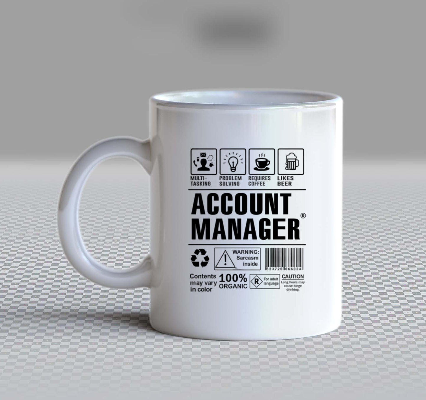 ACCOUNT MANAGER Back text Mug 137
