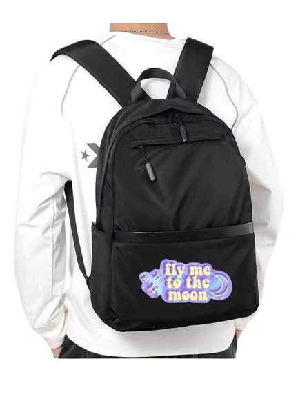 fly me to the moon School Back bag bag 231