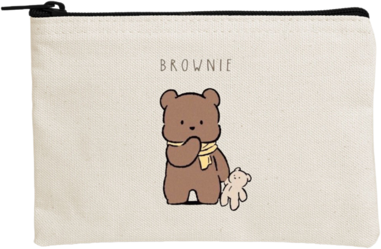 bear wallet pencil case Beige 18