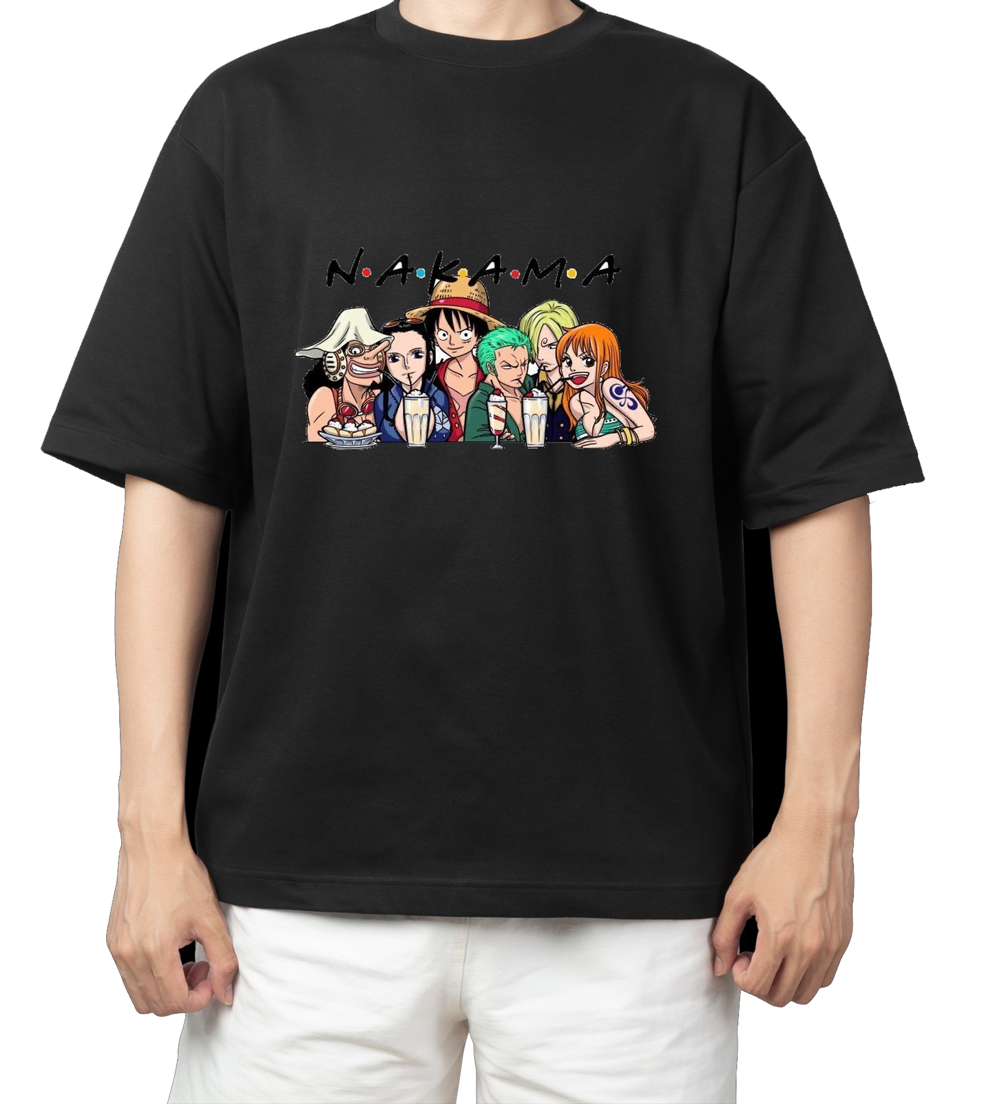 one piece t- shirt One Size Black 18