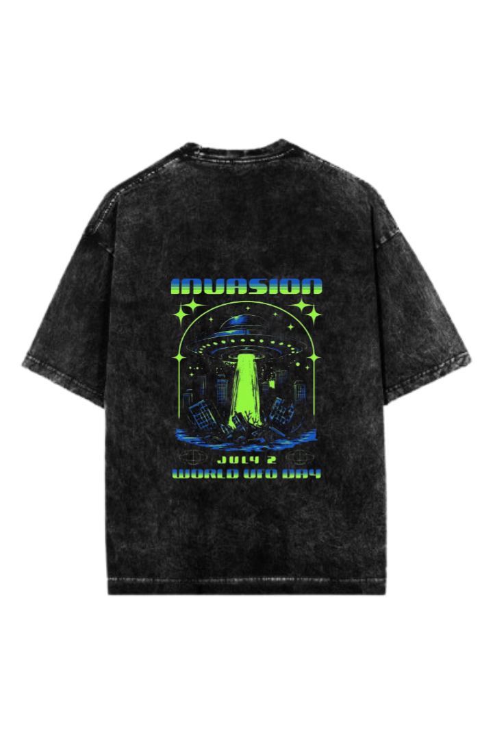 aliens One Size t- shirt Washed Back 18