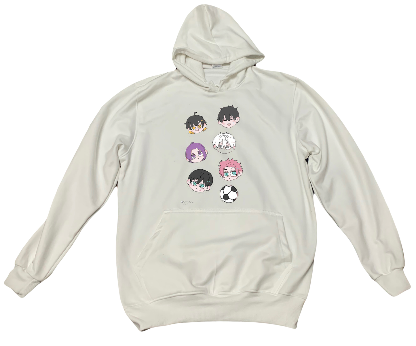 blue lock One Size hoodie White 18