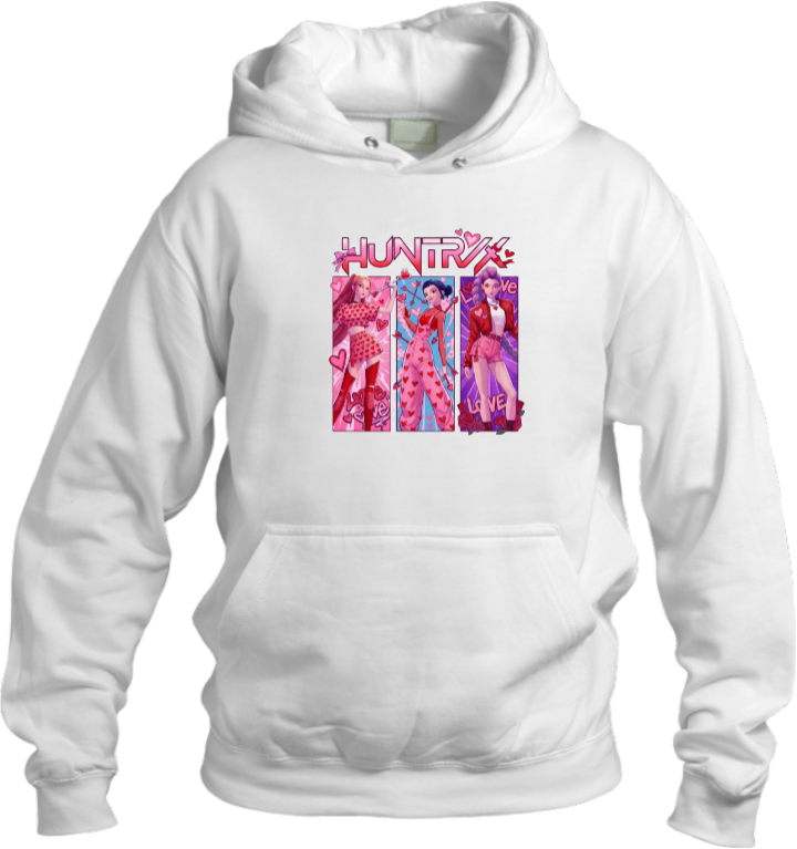 Hunterix kpop Oversize Hoodie White 18