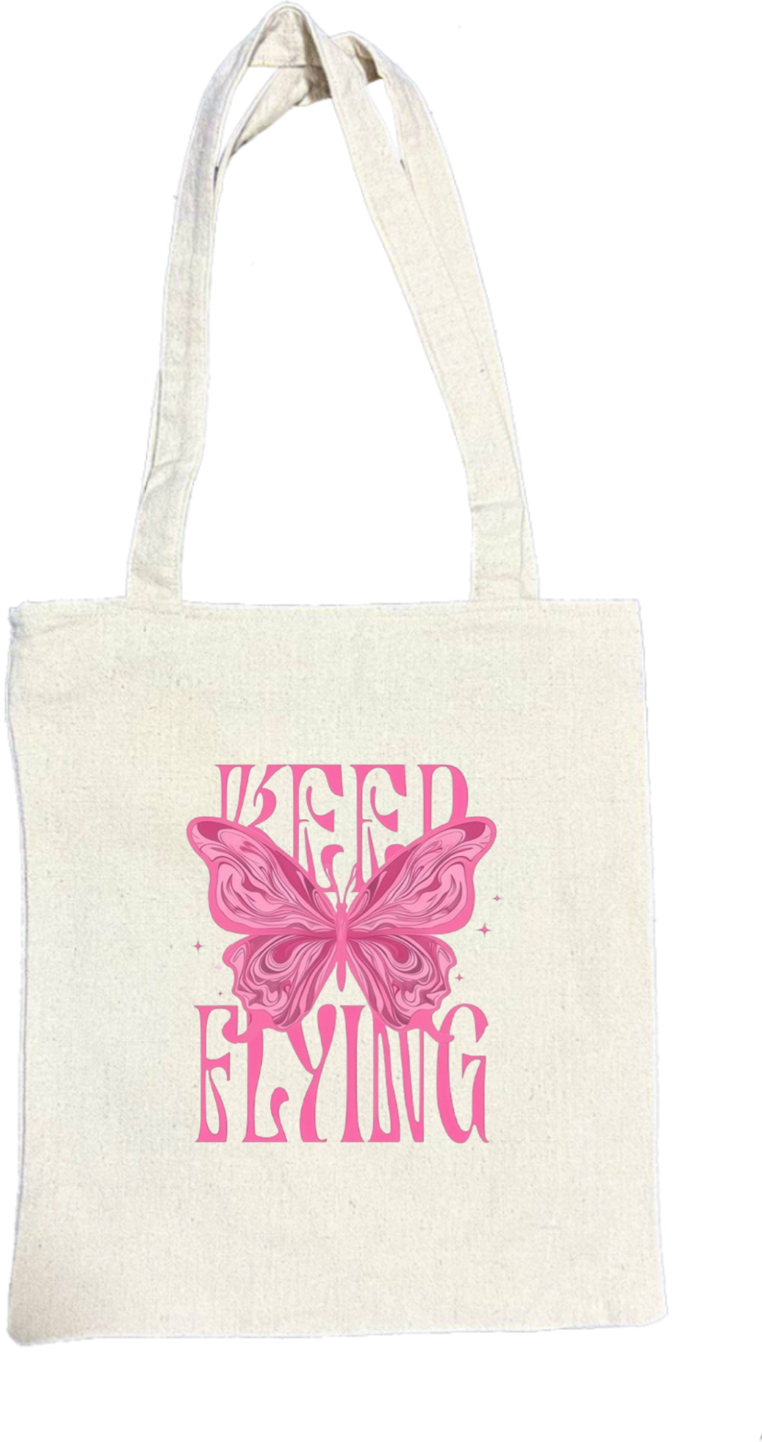 butterflies tote bag Beige 18