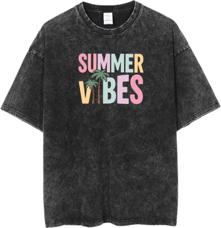 Summer Vibes One Size t- shirt Washed 18