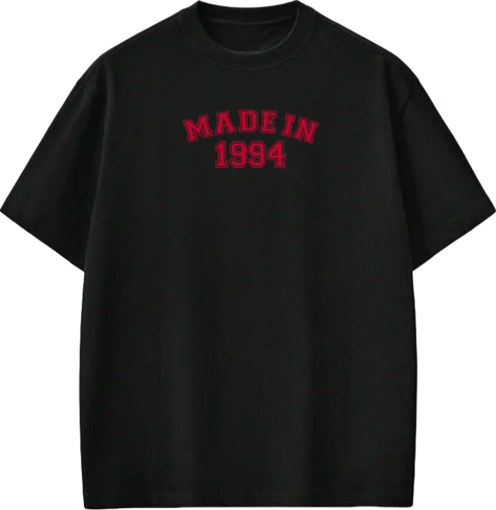 age t- shirt Black 1994