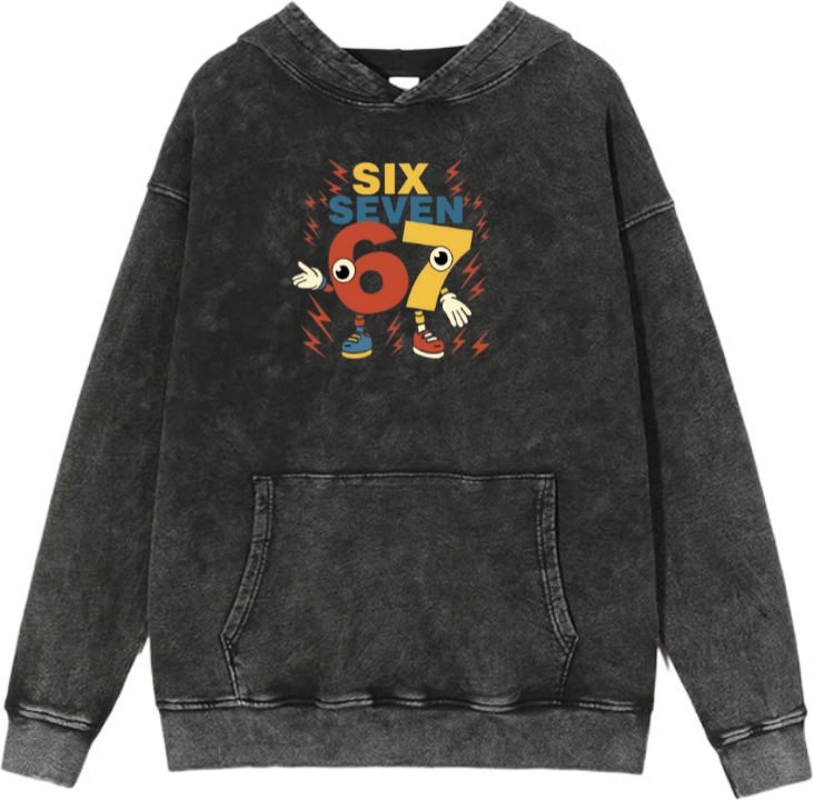 67 designs Oversize Hoodie Washed 18