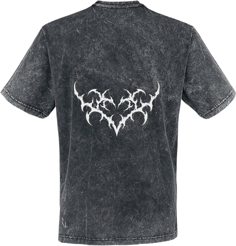 Goth t- shirt Washed Back 18